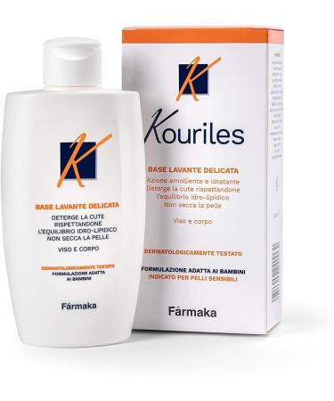 Kouriles Kuriles Gentle Wash Base for Delicate Skin Dermatitis Gentle Cleansing Foaming Bath for Children 200 ml