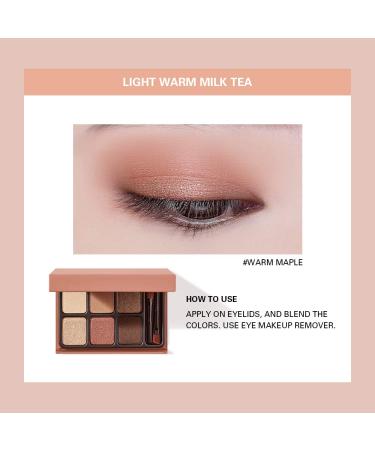 HEME Eye Color Palette - Warm Maple 0.32 oz-Natural mineral powder Velvet Matte/Shimmer/Glitter/Metal - Buy Online on GoSupps.com
