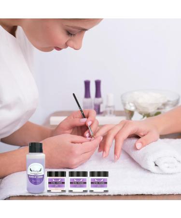 Acrylic Powder and Liquid Set | White Clear Nail Powder Kit Acrylic Nail Extension Professional Acrylic Kit for Beginners/v - Buy Online on GoSupps.com