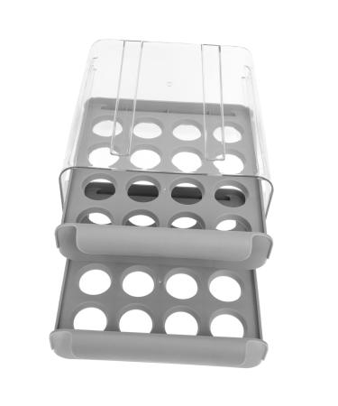 Healvian Food Tray Drawer Eggs Plastic Egg Tray Fridge Bin Household Egg Tray Egg Box Refrigerator re-usable