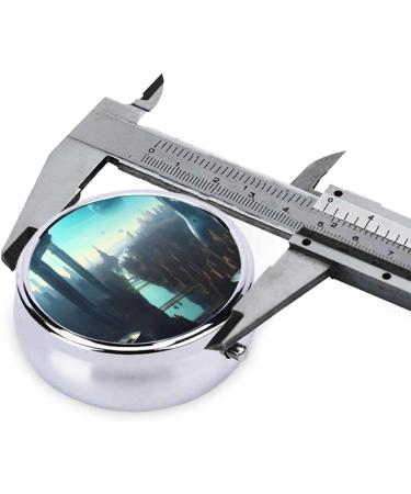Cities of The Future: Portable 3 Compartment Round Pill Box Organizer for Travel | International Shipping - Buy Online on GoSupps.com