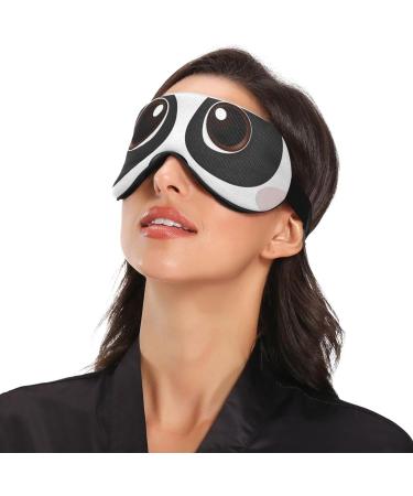 Haskirky Light Blocking Eye Mask for Deep Sleep - Breathable & Adjustable for Men and Women - Perfect for Travel, Yoga, Meditation - Panda Big Eyes Design - Buy Online on GoSupps.com