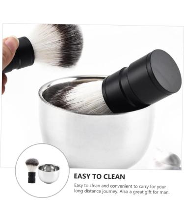 Beavorty Men's Stainless Steel Shaving Set - Beard Brush Shaving Cup & Foam - Premium Aluminum Shaving Kit - Buy Online on GoSupps.com