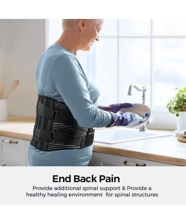 Breathable Lumbar Spine Support Belt for Pain Relief - Waist Support for Men & Women | Lumbar Decompression & Weight Lifting Band - Buy Online on GoSupps.com