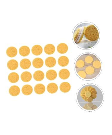 Buy Ipetboom 100pcs Natural Cellulose Sponge Puffs - Rounded Makeup & Beauty Tools for Women | Eco-Friendly Wood Pulp Powder Puff (6.5x6.5cm) - International Shipping Available - Buy Online on GoSupps.com