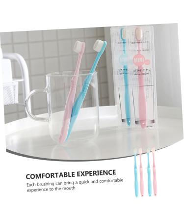 Minkissy 4-Piece Wangan Hair Toothbrush Set - Extra Soft Manual Tooth Cleaning Brushes | Portable & Ideal for Women | International Shipping Available - Buy Online on GoSupps.com
