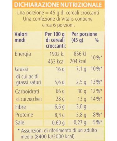 Cameo Vitalis Muesli Croccante Miele e Mandorle Frutta Secca Frutta Cereal Mix Test Kit 3 x 300 g - Buy Online on GoSupps.com