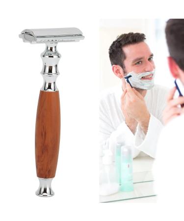 Premium Metal Safety Razor - Double Edge Stainless Steel Hand Razor Kit for Men | Nostalgic Design & Sturdy Stand Included - Buy Online on GoSupps.com
