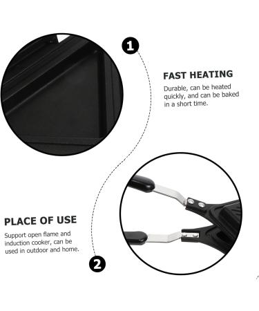 Ciieeo 3 Pcs Sandwich Pan Sandwich Frying Pan Sandwich Baking Pan Sandwich Mould Bread Toaster Nonstick Frying Pans Home Cookware Kitchen Supplies Aluminum Alloy Double Sided 35X18X4CMx3pcs Blackx3pcs - Buy Online on GoSupps.com