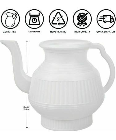 Lota | Bodna | Toilet Wash Jug | 2.25 litres - White - Buy Online on GoSupps.com