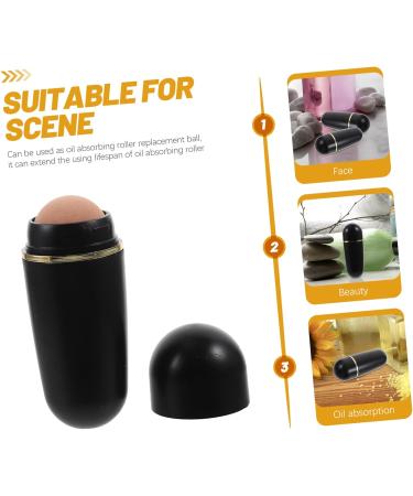 Balacoo 12 Pcs Volcanic Rock Oil Removing Ball Facial Roller Oily Skin Care Roller Volcanic Stone Ball Shiny Beigex3pcs 1 count (Pack of 1) - Buy Online on GoSupps.com