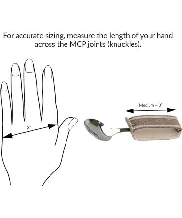 2 pcs Universal Cuff Holds Utensils or Writing Aids for Elderly or Individuals with Weak Grip - Buy Online on GoSupps.com