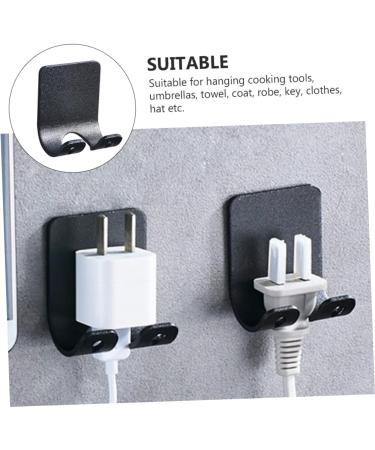 Osaladi 4-Piece Wall Bracket Hooks - Space Aluminum Razor Holder & Clothes Rack - DIY Bathroom & Cabinet Storage Solution - Buy Online on GoSupps.com