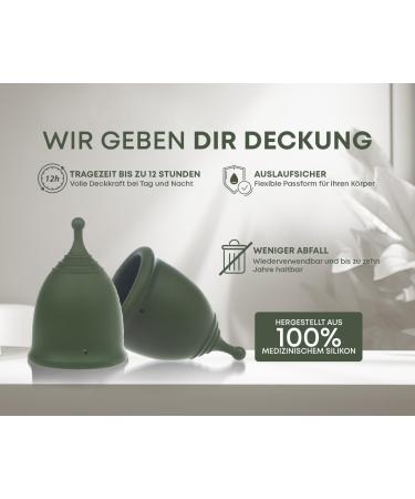 Cotonemio Menstrual Cup Set (3-Pack) | 100% Medical Silicone BPA-Free Plastic-Free | Includes Sterilizer & Cotton Bag | Sustainable & Up to 12 Hours - Buy Online on GoSupps.com