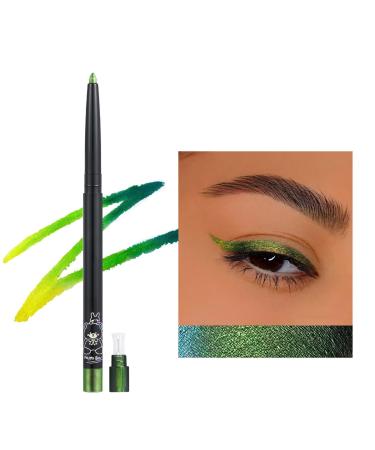 Erinde Erinde Green Chameleon Metallic Glitter Eyeliner Pencil Multi-Colour Sparkling Durable Eye Stick