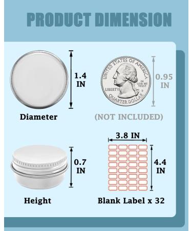 9-Piece Mini Portable Aluminium Pill Cases with 32 Blank Labels - Shatter-Proof Water-Proof Pill Organizer for Travel - All White - Buy Online on GoSupps.com