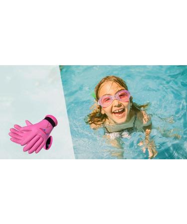 EXCEREY Kids Neoprene Skid-Proof Diving Gloves - Pink Medium | 3MM Surf Snorkeling Gloves - Buy Online on GoSupps.com