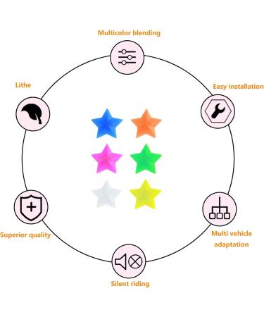 Buy Zooetway 144 Colorful Bicycle Spoke Pearls - Reflective Clickers for Kids' Bikes | Fun Wheel Decorations - Buy Online on GoSupps.com