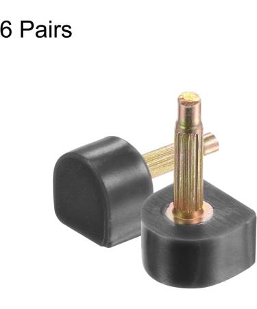 HARFINGTON 6 Pairs High Heel Tips - TPU Replacement Tap Caps for Women - 2.4mm Fine Core Pin 10x10mm U-Shape Heel Repair Caps - Black - Buy Online on GoSupps.com