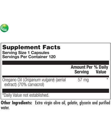 Nutra BioGenesis Oregano Oil Capsules - Respiratory and Digestive Support (120 Count) - Buy Online on GoSupps.com