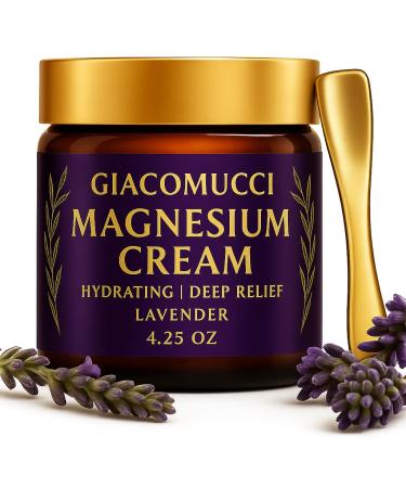 Magnesium Cream for Nighttime Relief - Magnesium Chloride Body Balm - Fast Absorbing Leg, Arm & Chest Lotion - Sleep Support & Wellness Recovery -Safe for Kid - Lavender