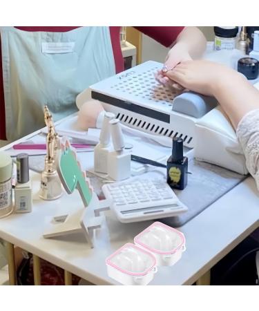 JUNEYE 2-piece set of pink nail soaking bowls nail spa bowls nail art removers soaking therapy bowls for nail art spa tools - Buy Online on GoSupps.com