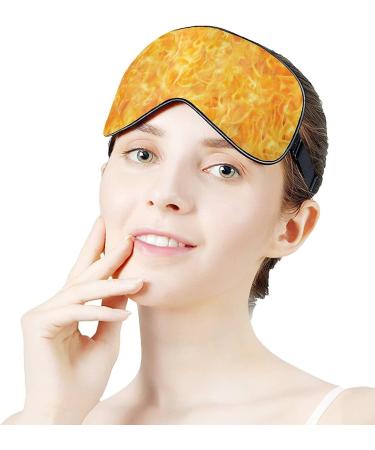 Flame Texture Sleep Mask for Women - Adjustable Eye Shades with Elastic Strap | Comfortable & Stylish Sleep Solution - Buy Online on GoSupps.com