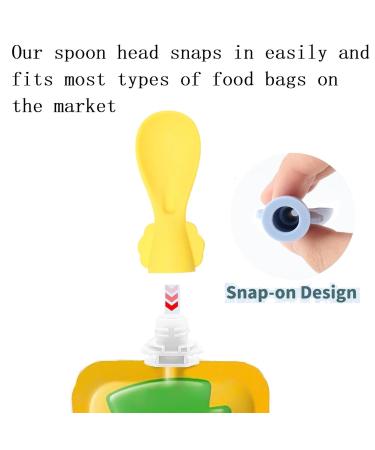 Quetschie Babylenp pel - Reusable Squeeze Silicone Baby Weaning Spoons for Self-Feeding (2 Pieces) | Baby Led Weaning Essentials | International Shipping - Buy Online on GoSupps.com