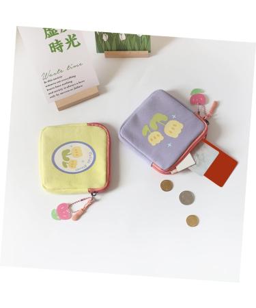 BESTonZON Napkin Storage Bag Organizer Inserts for Teen Girl Purse - Reusable Menstrual Lipstick Pouch - Assorted Colors - 2pcs - Buy Online on GoSupps.com