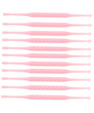 OUNONA 12Pcs Plastic Safe Wax Tool for Gentle Cleaning Smooth Tips Easy to Carry Random Colors