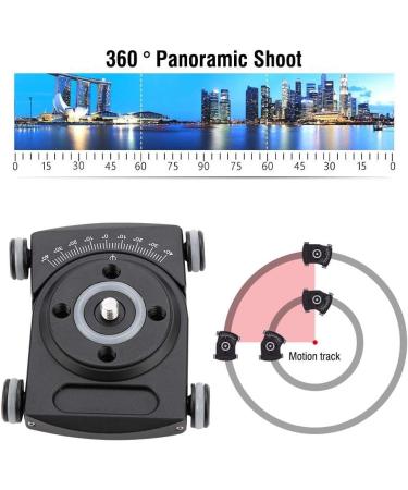 Mobile Camera Table Dolly with 360 Degree Swivel Ball Head - DSLR Rig Film Videography - Buy Online on GoSupps.com