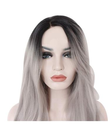 Buy Long Grey Synthetic Wig for Women | Curly & Wavy 70s 80s 60s & 50s Cosplay Styles - International Shipping Available - Buy Online on GoSupps.com