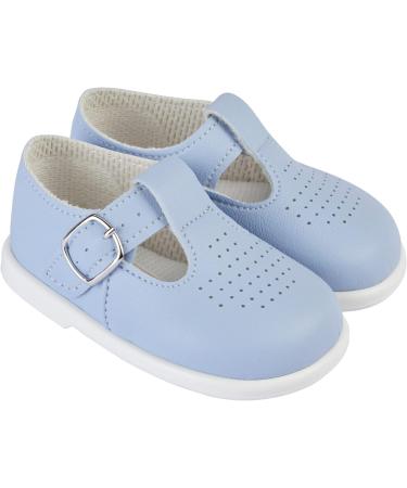 Early Days Baypods Toddler Shoes | Hard Sole First Walking Shoes for Baby Boys & Girls | Anti-Slip Sole First Walkers | Sky Blue, 2 UK Child - Buy Online on GoSupps.com