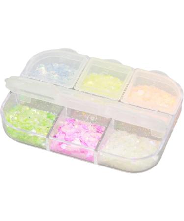 Nail Glitter Fine Glitter 6 Colors Nail Glitter Set Fine Glitter Powder for Eyeshadow Cosmetic Arts Crafts Decoration. Body Glitter Face Glitter for Festival Makeup Halloween DIY Art - Buy Online on GoSupps.com