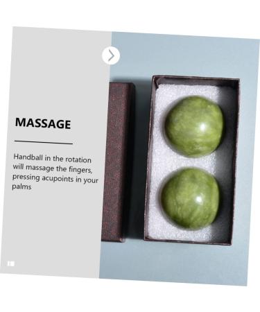 Lurrose 10 PC Green Jade Handball Massage Balls | Marble Fitness & Relaxation Tools | International Shipping Available - Buy Online on GoSupps.com