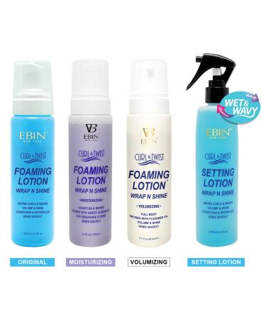 Curl & Twist Foaming Lotion Original - 8.5 oz/ 250ml | Enhancing Natural High Shine Curls Taming Flyaways Adding Volume - All Day Definition - Buy Online on GoSupps.com
