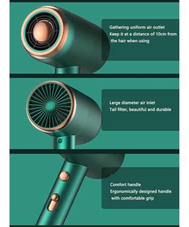 Hair Dryer Hairdryer Hairdryers for Women Travel Blow Dryer Hair Dryers Lightweight Blue Light Negative Ion Constant Temperature Hair Care High Power Household Gift (27X13.5X8.5CM grey) 27X13.5X8.5CM grey - Buy Online on GoSupps.com