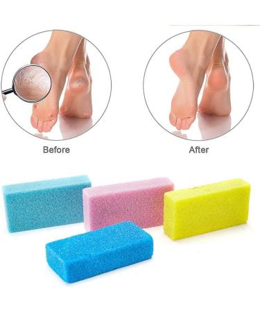 Useful and Nice4 Pcs Pumice Stone for Feet Hard Dead Skin Cracked Heel Callus Remover for Feet Skin Callus Remover & Scrubber - Buy Online on GoSupps.com