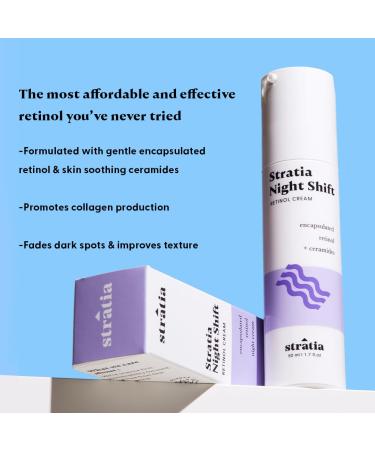 Stratia Night Shift: Age-Defying Night Cream with Encapsulated Retinol for All Skin Types 1.7 Fl Oz | Buy Internationally - Buy Online on GoSupps.com