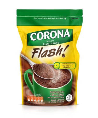 Corona Flash Instant Drink Mix | Amazing Texture & Flavor | 100% Pure Cocoa | Enjoy Anytime | 7.05 Ounce (Pack of 1)