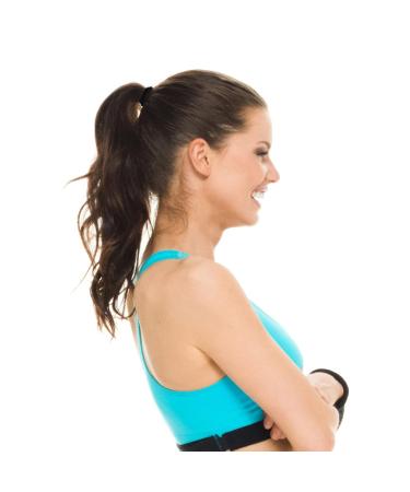 200 Black Elastic Hair Ties for Women, Girls, and Men - Gentle on Fine Curly Hair, Sensitive Scalps - No Damage Ponytail Holders - Buy Online on GoSupps.com