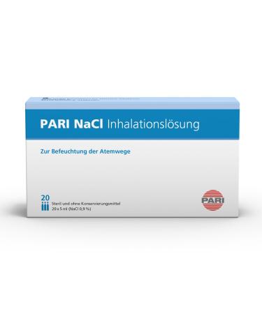 PARI NaCI inhalation solution for moistening the respiratory tract 20 ampoules PARI NaCl inhalation solution 20 x 5.0 ml