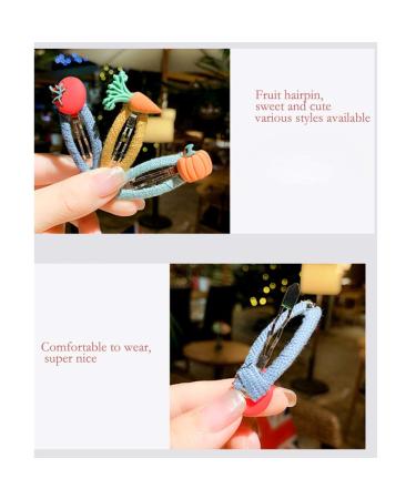 Shop Watenkliy 12-Piece Children's Hair Clips | Cute Fruit & Vegetable Hairpins for Girls - International Shipping Available - Buy Online on GoSupps.com