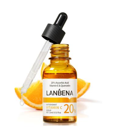 20% Vitamin C Serum For Face Brightening Skin Dark Spot Remover Reduce Wrinkle Anti Aging Glowing Serum Facial Moisturizer with Niacinamide Vitamin E Hyaluronic Acid 15 ML/ 0.51 Fl oz