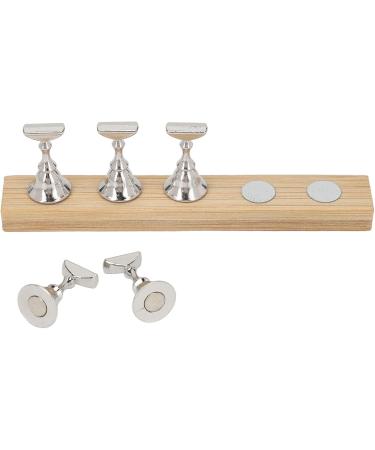 Magnetic Nail Art Practice Stand Strong Adsorption Nail Holder for Different Shapes And Sizes Wooden & Alloy Nail Display - Buy Online on GoSupps.com