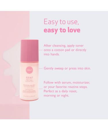 Indeed Labs G.O.A.T. Milk Toner | Pore Unclogging Texture Refining & Hydrating Toner for Face | with Carnitine & Succinic Acid for Sebum Control & Skin Barrier Support | For All Skin Types (100 mL) - Buy Online on GoSupps.com