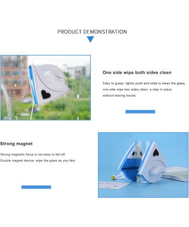 Window Cleaner Magnetic Double Side Glass Cleaning Brush Glass Cleaner for Window Window Cleaner Brush Household Cleaning Tools - Buy Online on GoSupps.com