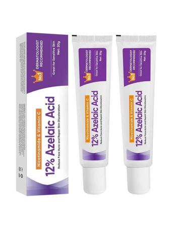 Generisch 12% Azelaic Acid Fights Redness Pimples & Nodules For Face With Impurities For Sensitive Skin Brightens Lightened Pimples - 20g (2pcs)