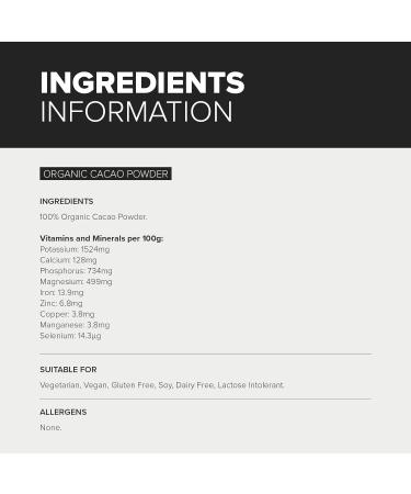 Organic Peruvian Cacao Powder - 100g | Premium Quality, Bulk Purchase - Buy Online on GoSupps.com