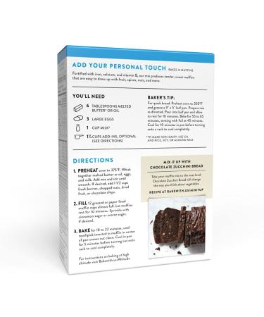 King Arthur Gluten Free Muffin Mix - Certified Gluten-Free, Non-GMO Project Verified, Kosher - 16 Ounces - Buy Online on GoSupps.com